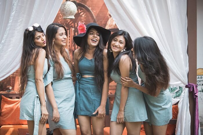 Bachelorette ideas | Kritika Kamra | Pooja Gor | Drashti Dhami | Anita  Hassananda… | Bridal party shirts bachelorette, Bridal party shirts, Bridal  photography poses